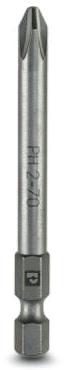 PHOENIX CONTACT-1212583 Tools Other Screw Bit, PH Cross head, E6.3-1/4 Inch Drive, Size PH 2 X 70mm