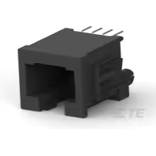 TE Connectivity-216550-1 Steckverbinder, Telefon und Telekommunikation Conn RJ-45 F 8 POS 1.27mm Solder ST Thru-Hole 8 Terminal 1 Port Cat 3 Reel