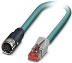PHOENIX CONTACT-1407444 Andere Kabelbaugruppen Cable Assembly Cat 5 2m 26AWG M12 to RJ-45 8 to 8 POS F-M