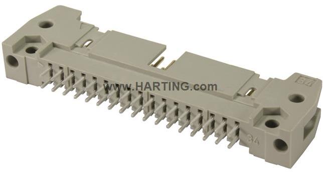 HARTING-09185245924 Piastre connettori e prese PCB Conn Shrouded Header (4 Sides) M 24 POS 2.54mm Solder ST Top Entry Thru-Hole