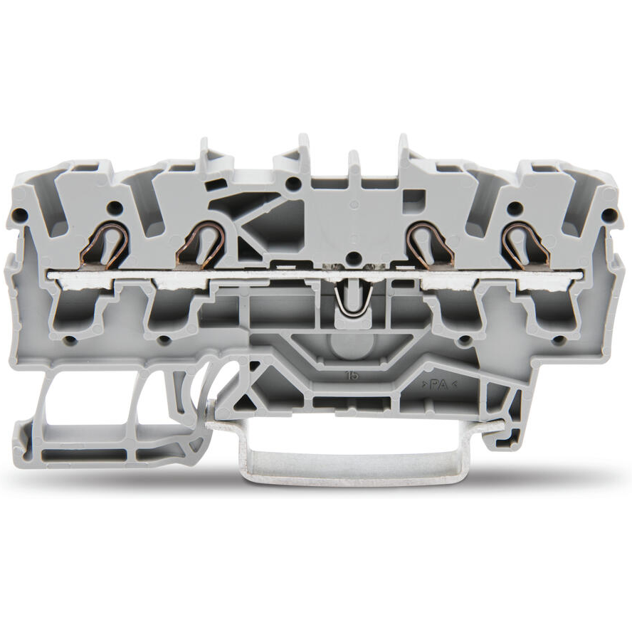 WAGO-2002-1401 Bloques terminales del conector Conn Terminal Block 4 POS Push-In Cage Clamp T DIN Rail 24A Box