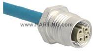 HARTING-21033836405 null Cable Assembly Circular 0.7m 26AWG Circular 4 Straight