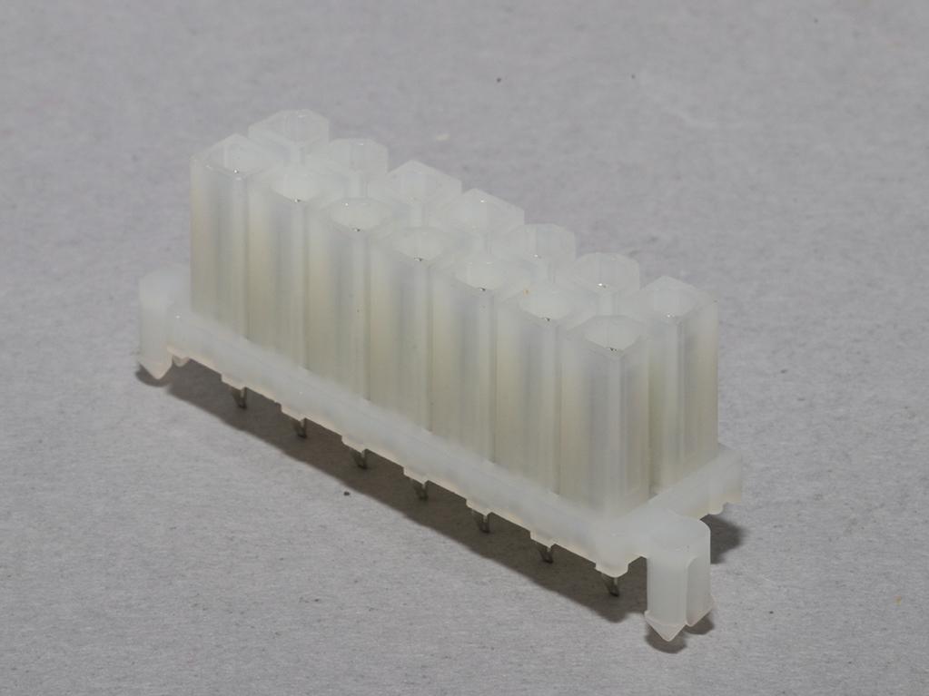 5x Molex 39-28-1083 Header Connector – 8 Position, 4.2mm Pitch, Vertical – 5566-08A