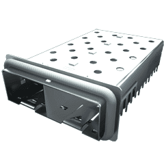 Samtec-SFPK-SL Connector Accessories Connector Accessories Cage Right Angle Liquid Crystal Polymer Black Tube