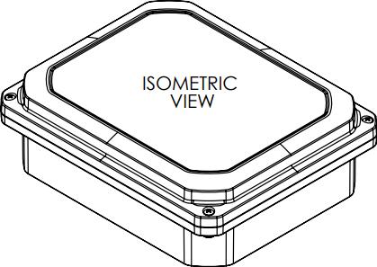 Bud Industries-DPS-28723 Cajas, compartimentos y anaqueles Heavy Duty NEMA 6P/IP68 Screw Cover PC Enclosure