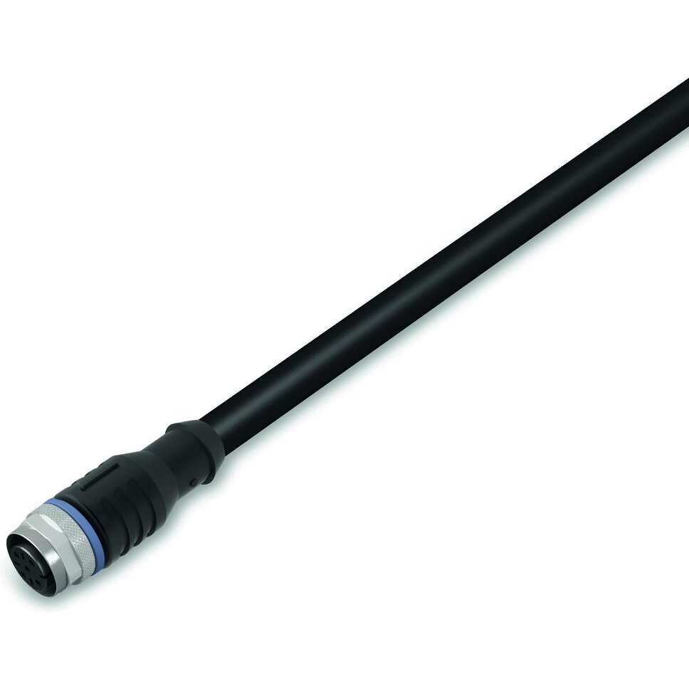 WAGO-756-5301/040-015 Assemblaggio cavo Altro Sensor/Actuator Cable, fitted on one end, 4-Pole, M12 Socket, Straight, one free cable end, 1.5 m