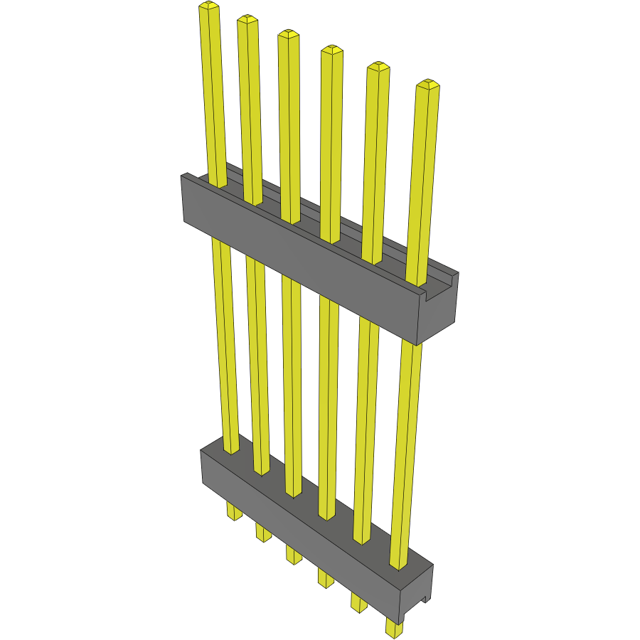 Samtec-DW-06-13-L-S-785 连接器插头及 PCB 插座 Conn Board Stacker HDR 6 POS 2.54mm Solder ST Top Entry Thru-Hole Bulk
