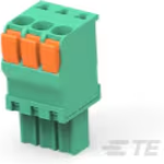 Conn Terminal Block F 3 POS 3.5mm Push-In Spring ST Cable Mount 11A/Contact