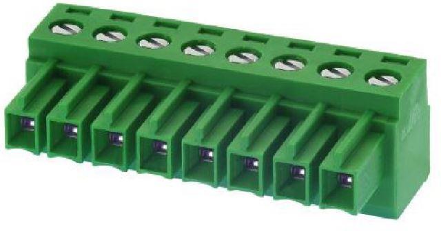 Eaton-EM353306 连接器接线板 Conn Pluggable Mini Terminal Blocks F 6 POS 3.5mm Screw RA Cable Mount 8A