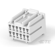 TE Connectivity-917975-1 Einzeladersteckverbinder, Gehäuse Conn Housing PL 12 POS 3mm Crimp ST Cable Mount White Bag