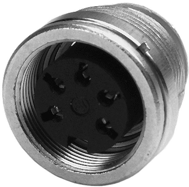 Amphenol-T 3507 009 Conector circular Conn Circular SKT 8 POS Solder ST Panel Mount 8 Terminal 1 Port