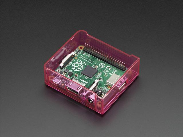 Adafruit Industries-2373  Pink Polycarbonate Case Base