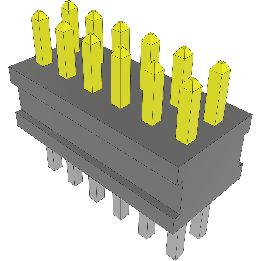Samtec-FTSH-106-02-L-D Steckverbinderleisten und Leiterplattenbuchsen Conn Unshrouded Header HDR 12 POS 1.27mm Solder ST Top Entry Thru-Hole Tube
