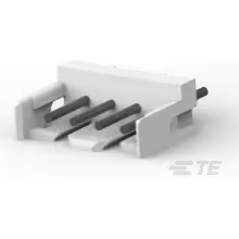 TE Connectivity-292161-4 Cabezales del conector y receptáculos PCB Conn Shrouded Header (3 Sides) HDR 4 POS 2mm Solder ST Top Entry Thru-Hole Bag