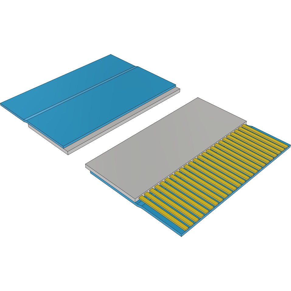 Samtec-FJH-24-R-08.70-4 Assemblage de câble plat/ruban Cable Assembly 0.22m 0.5mm 24 to 24 POS FFC to FFC Bulk