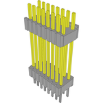 Conn Board Stacker HDR 16 POS 1.27mm Solder ST Thru-Hole Tube