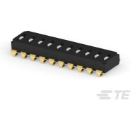 TE Connectivity-EDS10SNRNTR04Q Switch DIP Switch DIP OFF ON SPST 10 Recessed Slide 0.025A 24VDC J-Lead 2000Cycles 2.54mm SMD T/R