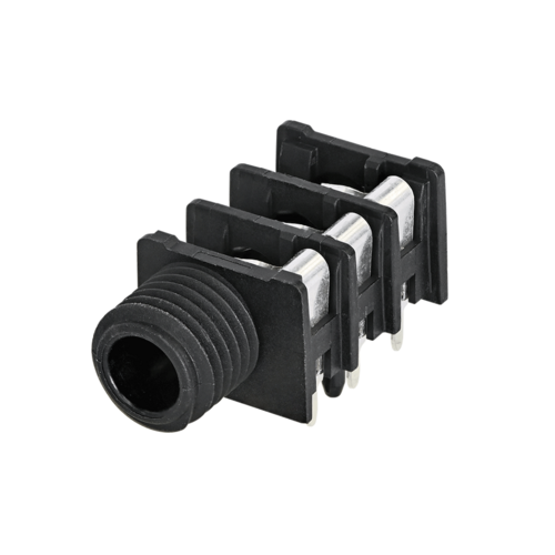 Neutrik Group-NRJ6HF-1 音频及视频连接器 Conn 1/4" Stereo Jack F 2 POS Solder RA Thru-Hole 6 Terminal 1 Port