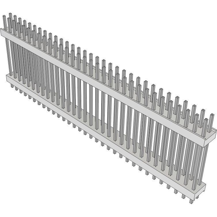 Samtec-HW-32-20-T-D-830-110 Steckverbinderleisten und Leiterplattenbuchsen Conn Board Stacker HDR 64 POS 2.54mm Solder ST Top Entry Thru-Hole Bulk