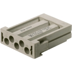 Conn Housing F 5 POS Crimp ST Panel Mount Beige