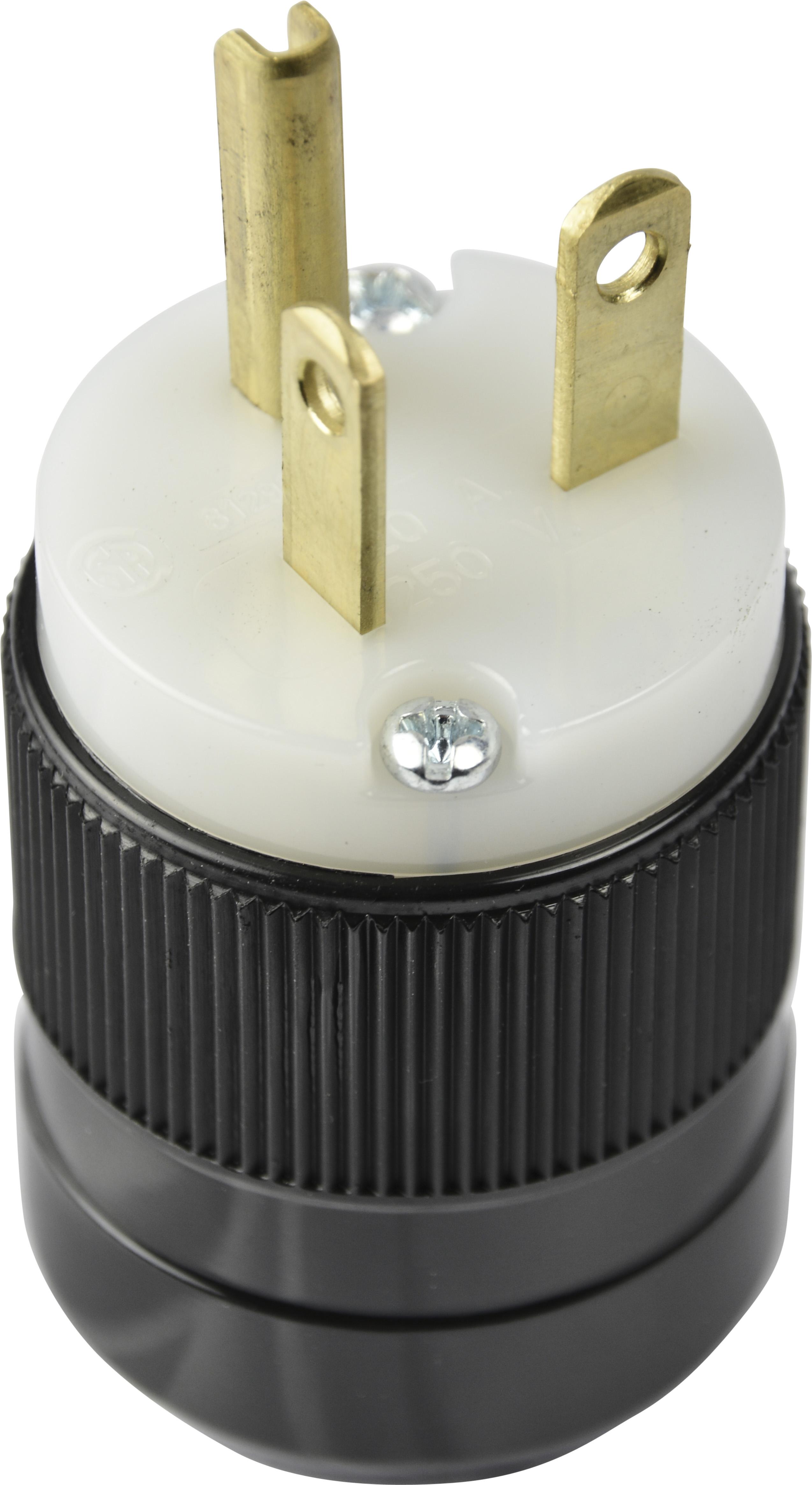 Marinco-5466 Steckverbinder Conn NEMA 6-20P PL 3 POS Screw ST Screw Mount 3 Terminal 1 Port