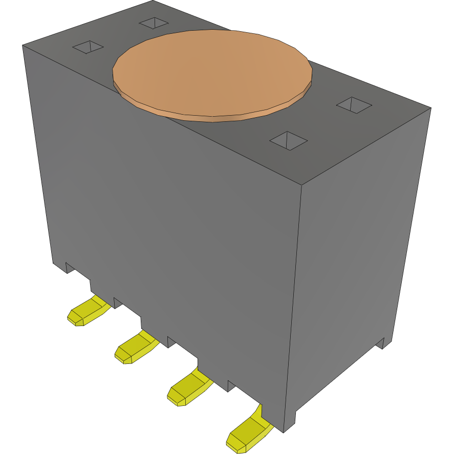 Samtec-SQW-104-01-L-D-VS-K 连接器插头及 PCB 插座 Conn Socket Strip SKT 8 POS 2mm Solder ST Top Entry SMD FleXYZ™ Tube