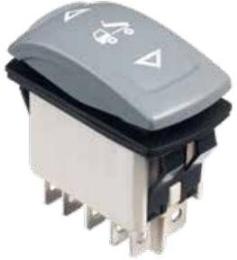 APEM-KR46CAXNXG Switch Rocker Switch Rocker ON ON DPDT Quick Connect/Solder Lug Rocker 5A 24VDC 150000Cycles