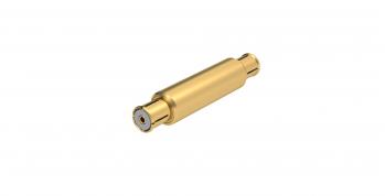 Radiall-R222M40050 RF-Steckverbinder Conn SMP Adapter 0Hz to 6GHz 50Ohm ST RCP/RCP Nickel Phosphorous Gold