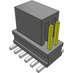 Conn Unshrouded Header HDR 12 POS 1.27mm Solder ST Top Entry SMD TIGER CLAW™ Tube
