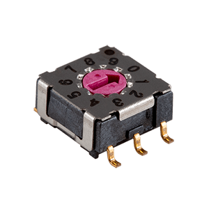 Same Sky (formerly CUI Devices)-RDS-10S-74385-SMT-TR DIP-Schalter Switch DIP N.O./N.C. SP10T 10 Flush Screwdriver 0.1A 42VDC Gull Wing 2.54mm SMD T/R