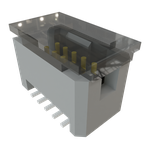 Conn Shrouded Header (4 Sides) HDR 10 POS 1.27mm Solder ST Top Entry SMD TIGER EYE™ Tube
