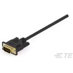 9 POS, D SUB CABLE, 28 AWG, 10 FT, M-T-M