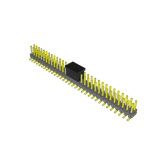 Conn Unshrouded Header HDR 64 POS 2.54mm Solder ST Top Entry SMD Tube