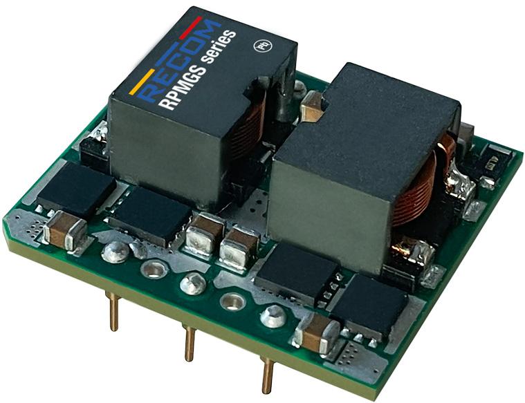 RECOM Power-RPMGS12-20 Convertidor de CC a CC y módulo del regulador de conmutación Module DC-DC 1-OUT 12V 20A 240W 7-Pin 1/16-Brick Tray