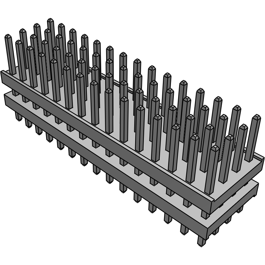 Samtec-TW-15-09-T-Q-183-090 Steckverbinderleisten und Leiterplattenbuchsen Conn Board Stacker HDR 60 POS 2mm Solder ST Top Entry Thru-Hole Bulk