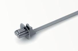HellermannTyton-157-00069 Kabelbinder 1-PIECE FIXING TIES WITH FIR TREE WITH DISC FOR OVAL HOLES