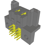 Conn Socket Strip SKT 2Power POS 2.54mm/3.81mm Solder RA Side Entry Thru-Hole Tray