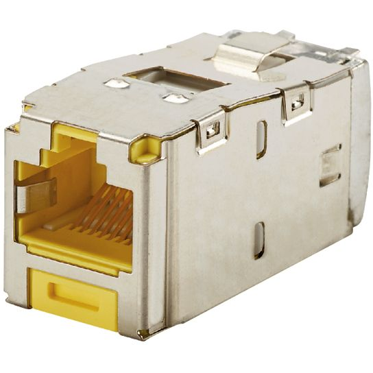 Panduit-CJS6X88TGYLY Steckverbinder, Telefon und Telekommunikation Conn RJ-45 F 8 POS ST Cable Mount 8 Terminal 1 Port Cat 6a