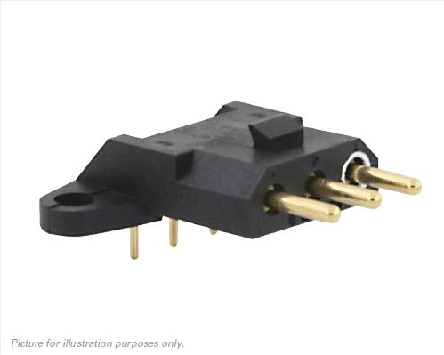 SOURIAU-SMS3GE5 Raccordement rectangulaire Conn Rectangular F 3 POS 5.08mm Solder RA Thru-Hole