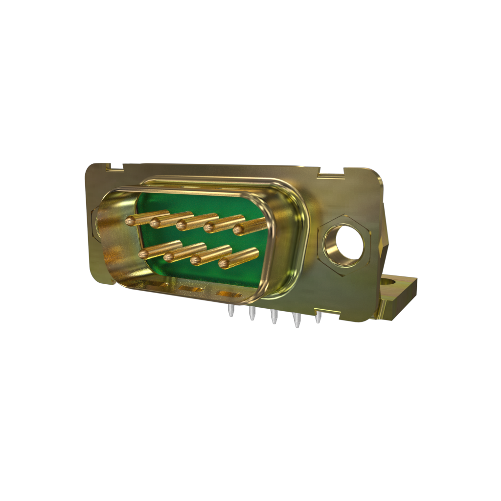 Amphenol Communications Solutions-DAML15P500 Steckverbinder, D-Sub High Performance D-Sub Power Board Mount Connectors, Input Output Connectors, machined contacts 15 Way Pin Right Angle