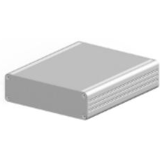 Fischer Elektronik-AKG 105 34 80 ME Boîtes, boîtiers et supports Natural Aluminum Miniature Case