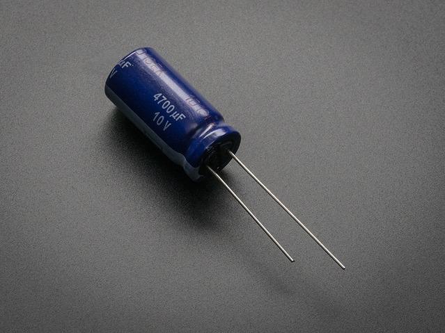 Adafruit Industries-1589 Capacitor Aluminum Electrolytic Cap Aluminum Lytic 4700uF 10V % Radial