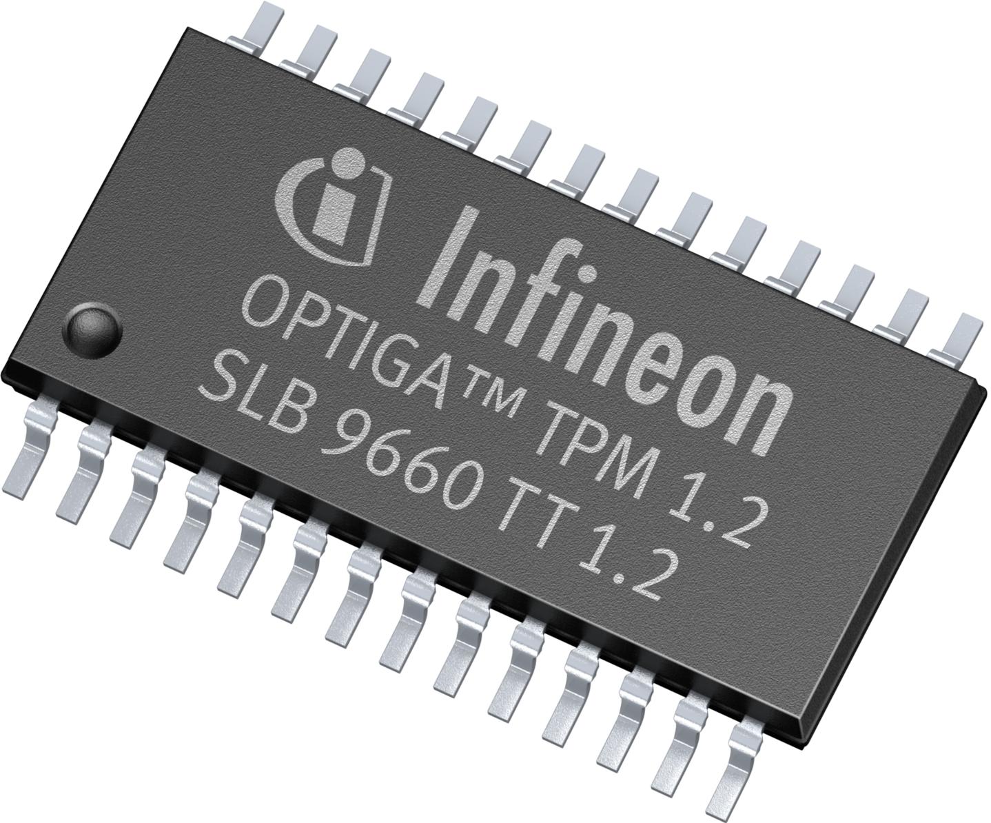 Infineon Technologies AG-SLB9660TT12FW443XUMA2 Secure Microcontrollers and TPM Secure MCU 16bit OPTIGA™ TPM CISC 6KB 3.3V 28-Pin TSSOP T/R