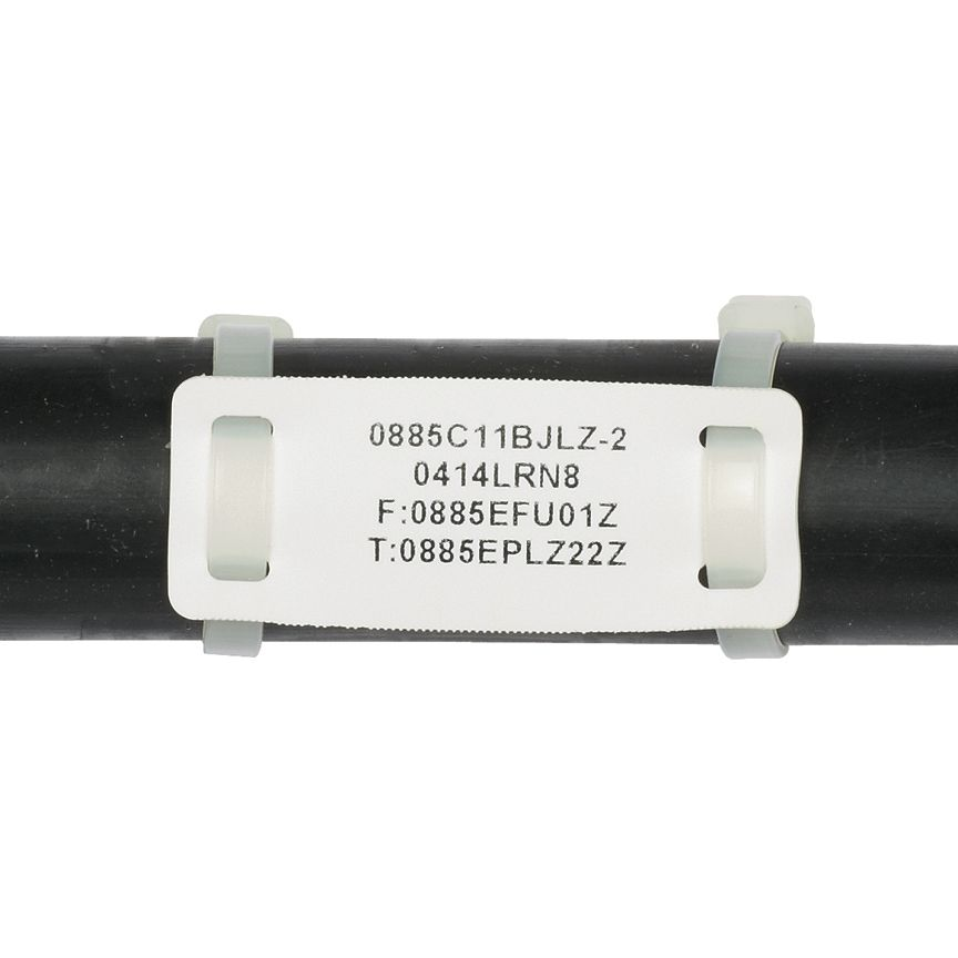 Panduit-M200X042FQT-B Identifikationsetiketten White, thermal transfer flame retardant nuclear grade marker plate