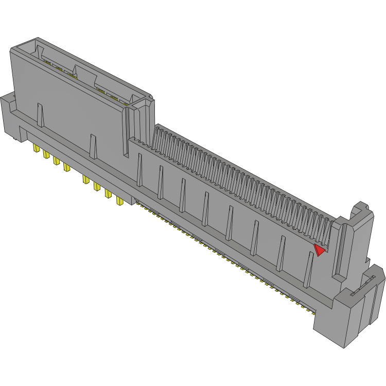 Samtec-HSEC8-140-01-S-PV-4-1-WT Steckverbinder, Kartenrand Conn High Speed Combo Card Edge SKT 4Power/80Signal POS (2.5mm/4.5)mm/0.8mm Solder ST SMD/Thru-Hole EDGE RATE® Tray