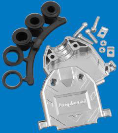 Amphenol Communications Solutions-17E17242 Adattatori Shrink Boot Backshell 180° E Shell Size Nickel Over Copper Acrylonitrile Butadiene Styrene