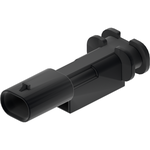 Conn Housing M 2 POS 4mm Crimp ST Cable Mount Black