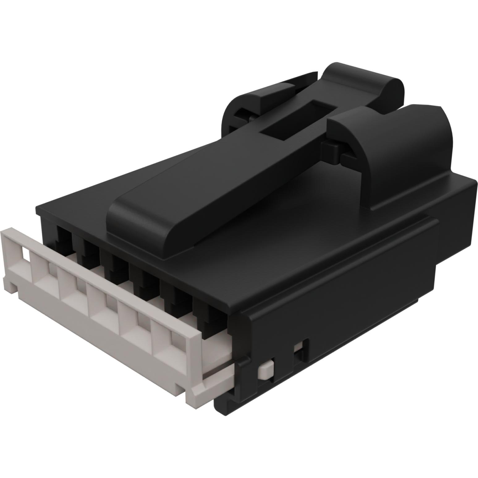 Molex-31073-1010 Custodia filo connettore dedicato Conn Housing F 6 POS 2.54mm Crimp ST Cable Mount Black H-DAC 64™ Bag