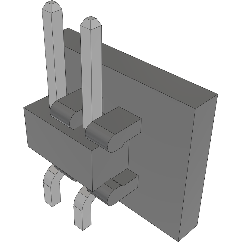 Samtec-MMT-102-02-T-SH-P-TR Connector Headers and PCB Receptacles Conn Unshrouded Header HDR 2 POS 2mm Solder RA Side Entry SMD T/R