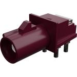 Conn SMB 50Ohm Solder RA Thru-Hole F Gold Tray